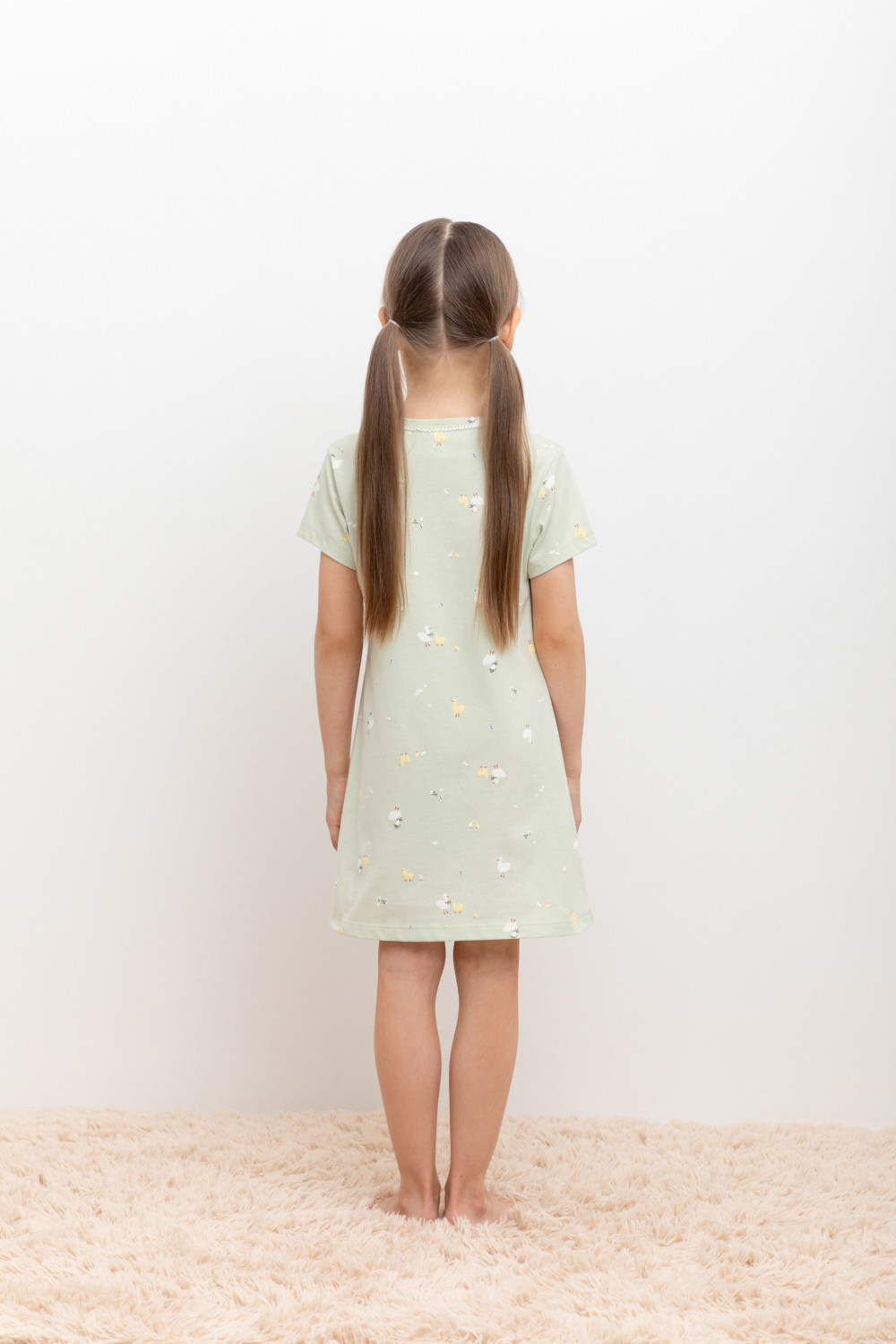 Ночная сорочка для девочки, артикул: К 1154, цвет: голубой, фото 5