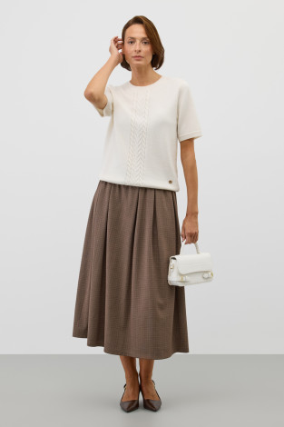 Юбки женские для мам, артикул: ЕВТ 7035, цвет: черный3