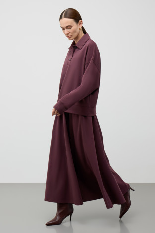 Джемперы женские для мам, артикул: ЕВТ 3359, цвет: бордовый