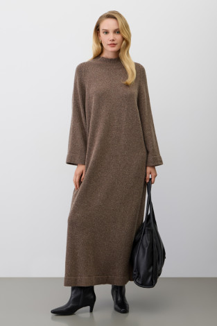 Платья женские для мам, артикул: ЕВ 530/ш, цвет: коричневый