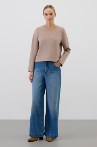 Джемперы женские для мам, артикул: ЕВТ 3346, цвет: бежевый