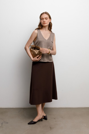 Майки женские для мам, артикул: ЕВ 30212, цвет: бежевый