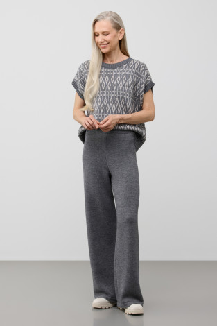 Брюки женские для мам, артикул: ЕВ 452/ш, цвет: темно-серый