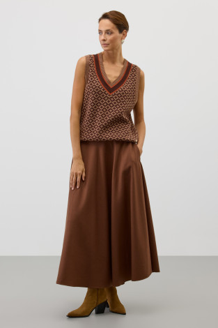 Жилеты женские для мам, артикул: ЕВ 30237/ш, цвет: коричневый