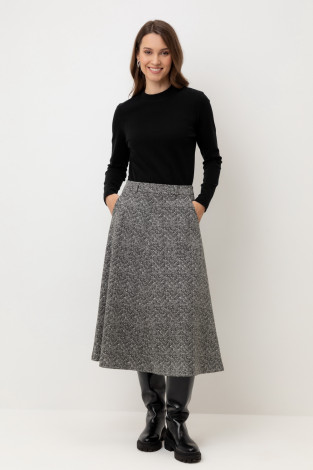 Джемперы женские для мам, артикул: ЕВТ 3330, цвет: черный