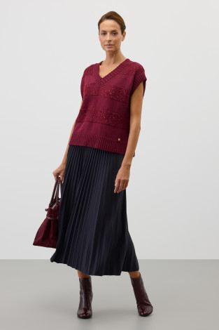 Юбки женские для мам, артикул: ЕВТ 7026, цвет: синий