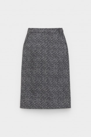 Юбки женские для мам, артикул: ЕВТ 7033, цвет: темно-серый - 2 фото