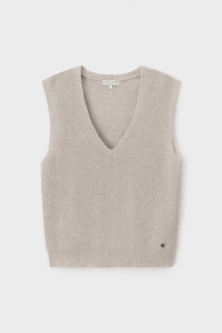 Жилеты женские для мам, артикул: ЕВ 30308/ш, цвет: бежевый - 2 фото