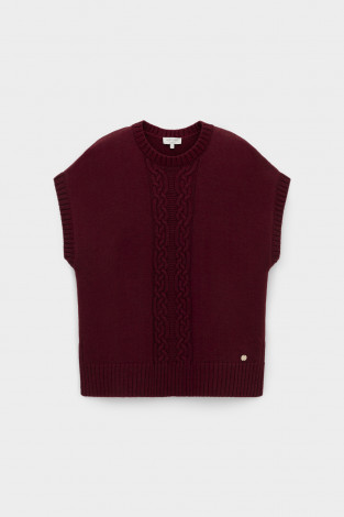 Жилеты женские для мам, артикул: ЕВ 30226/ш, цвет: бордовый - 2 фото