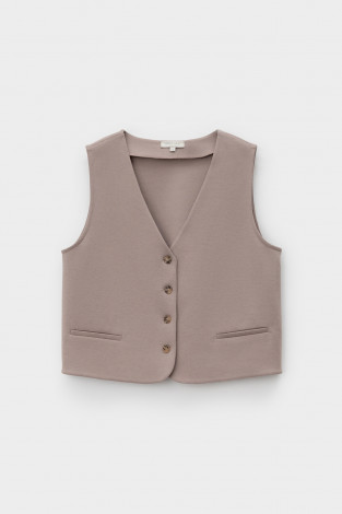 Жилеты женские для мам, артикул: ЕВТ 3350, цвет: бежевый - 2 фото