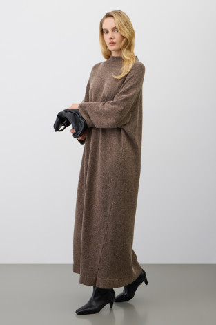 Платья женские для мам, артикул: ЕВ 530/ш, цвет: коричневый - 2 фото