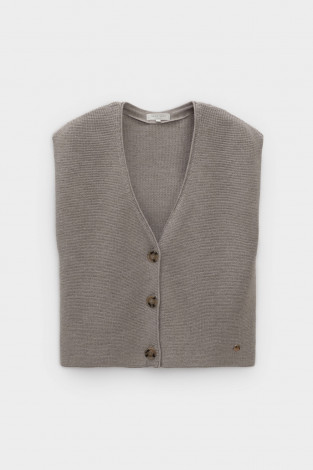 Жилеты женские для мам, артикул: ЕВ 30268/ш, цвет: бежевый - 2 фото