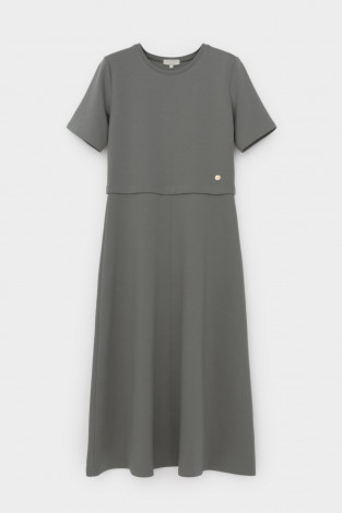 Платья женские для мам, артикул: ЕВТ 5095, цвет: зеленый - 2 фото