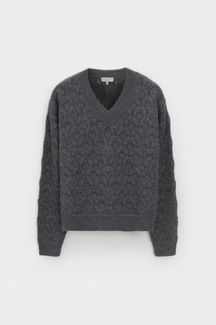 Джемперы женские для мам, артикул: ЕВ 30289/ш, цвет: темно-серый - 2 фото