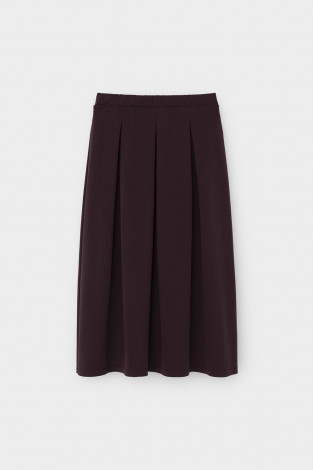 Юбки женские для мам, артикул: ЕВТ 7037, цвет: бордовый - 2 фото