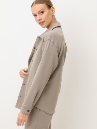 Жакеты, куртки женские для мам, артикул: ЕВТ 3337, цвет: бежевый - 2 фото